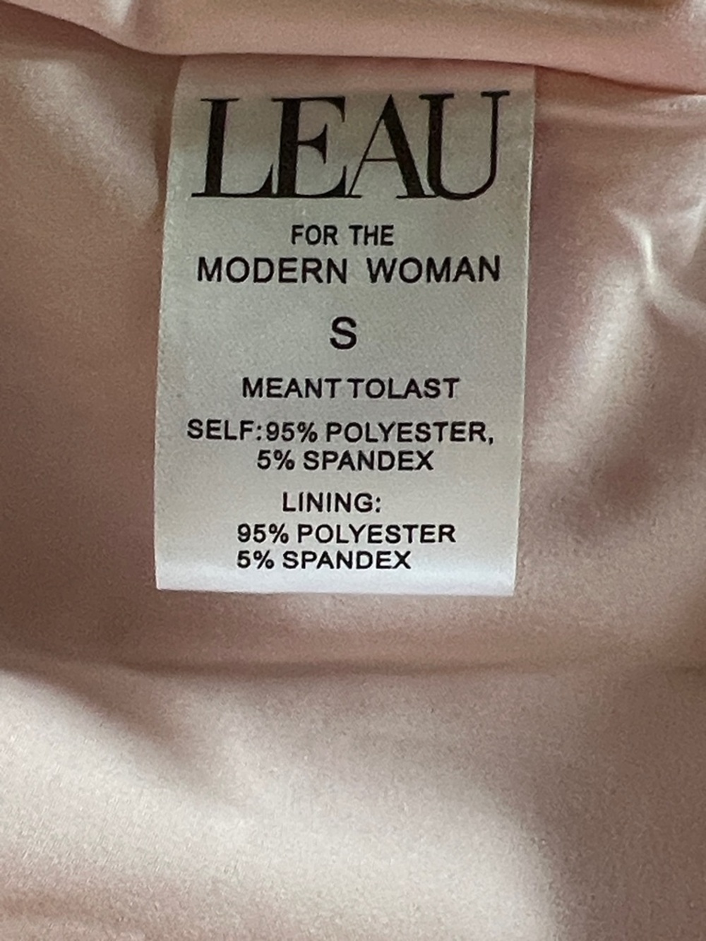 NWT LEAU Blush Pink Midi DRESS w/ Bustier Bodice - Picture 9 of 10